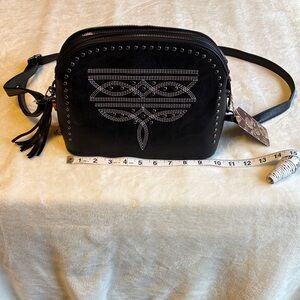 Sam & Libby Black Silver Studded Bag